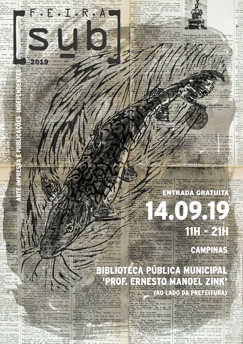 Cartaz Feira SUB Vini Cruz 2019